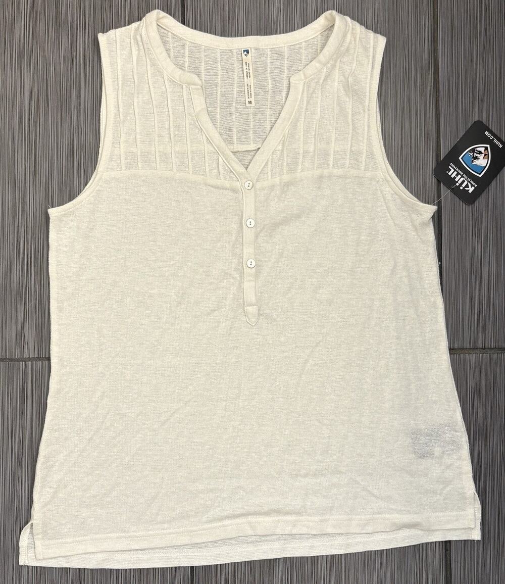 Kuhl Ivory Brisa Tank Women’s Medium Outdoor Nature Hemp Blend